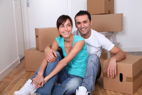 Professional removals vehicle ready for house and office moves