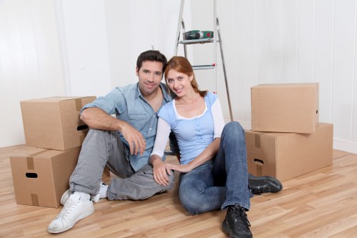 Risk assessment being carried out before a removals job