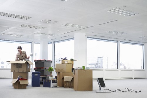 Business move loading and transport preparation